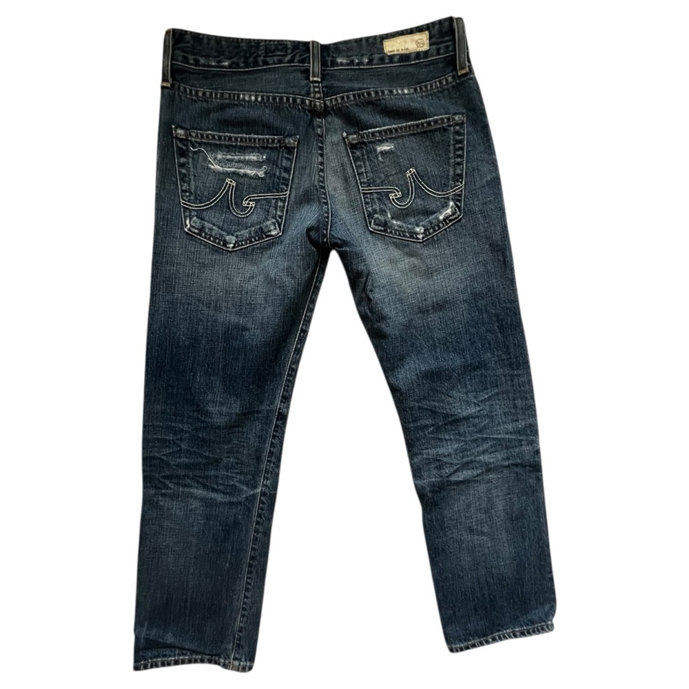 AG Adriano Goldschmied Men's Dark Blue Distressed Jeans 25 - Picture 2 of 8
